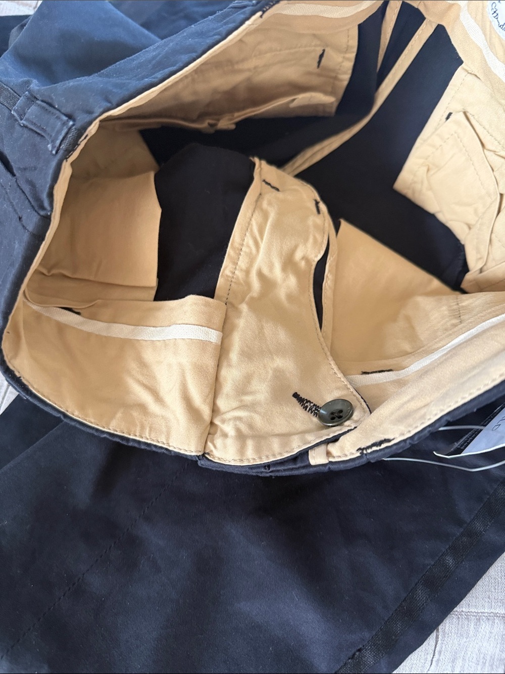 rag & bone navy slim chino pants size 24 - Picture 6 of 8